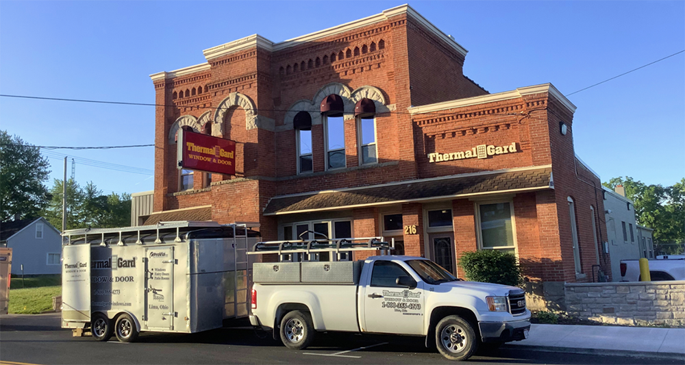 Truck outside Thermal Gard offices